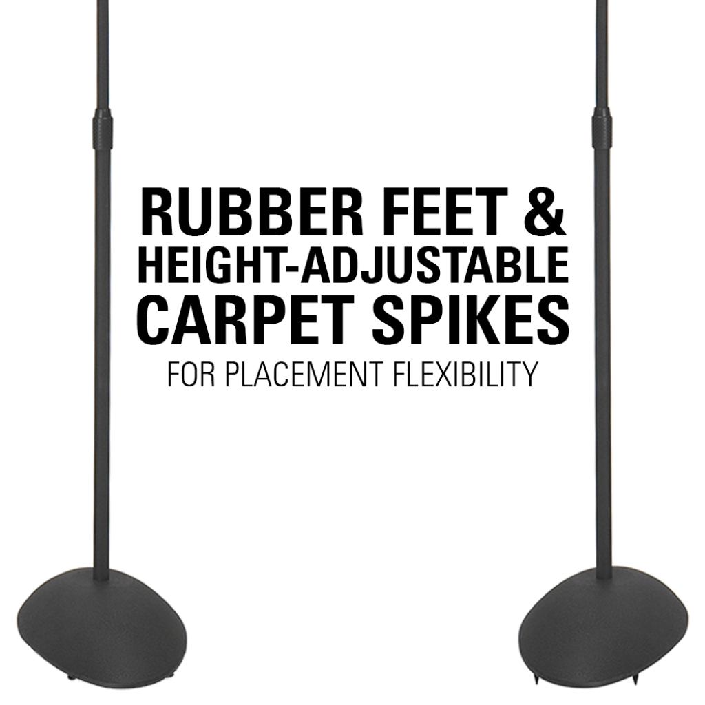 HTB3 rubber feet, height-adjustable, carpet spikes