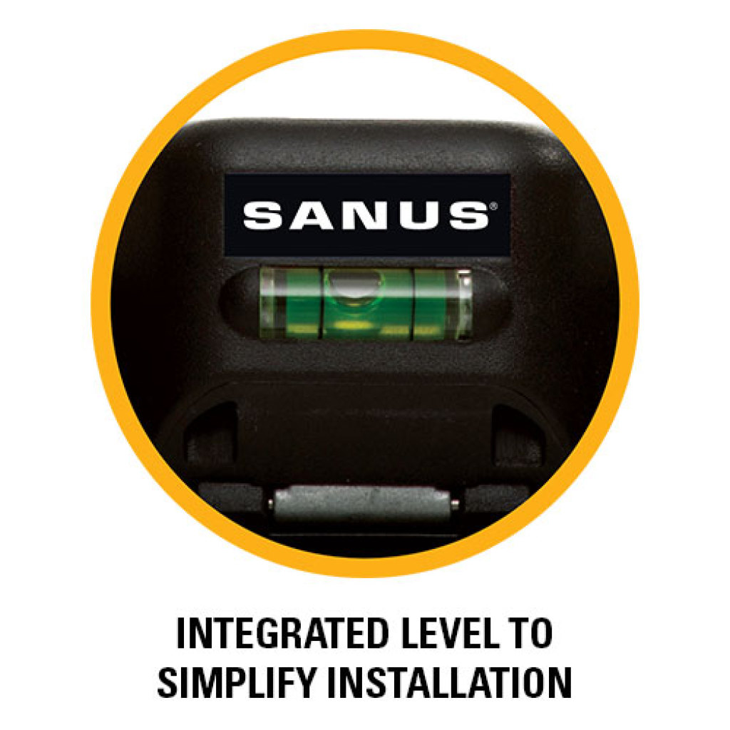 Integrated level to simplify installation