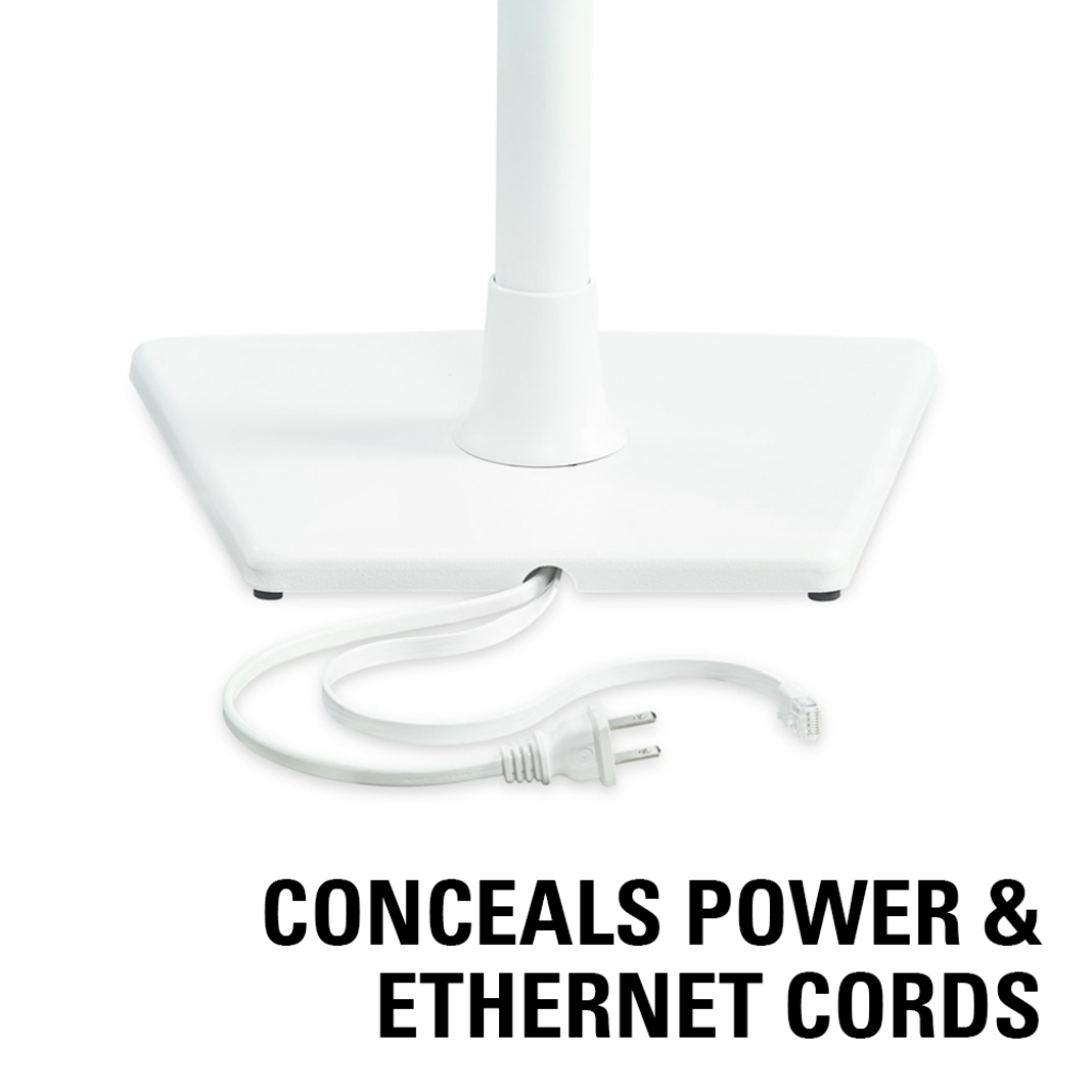 WSS21 Conceals power and ethernet cords