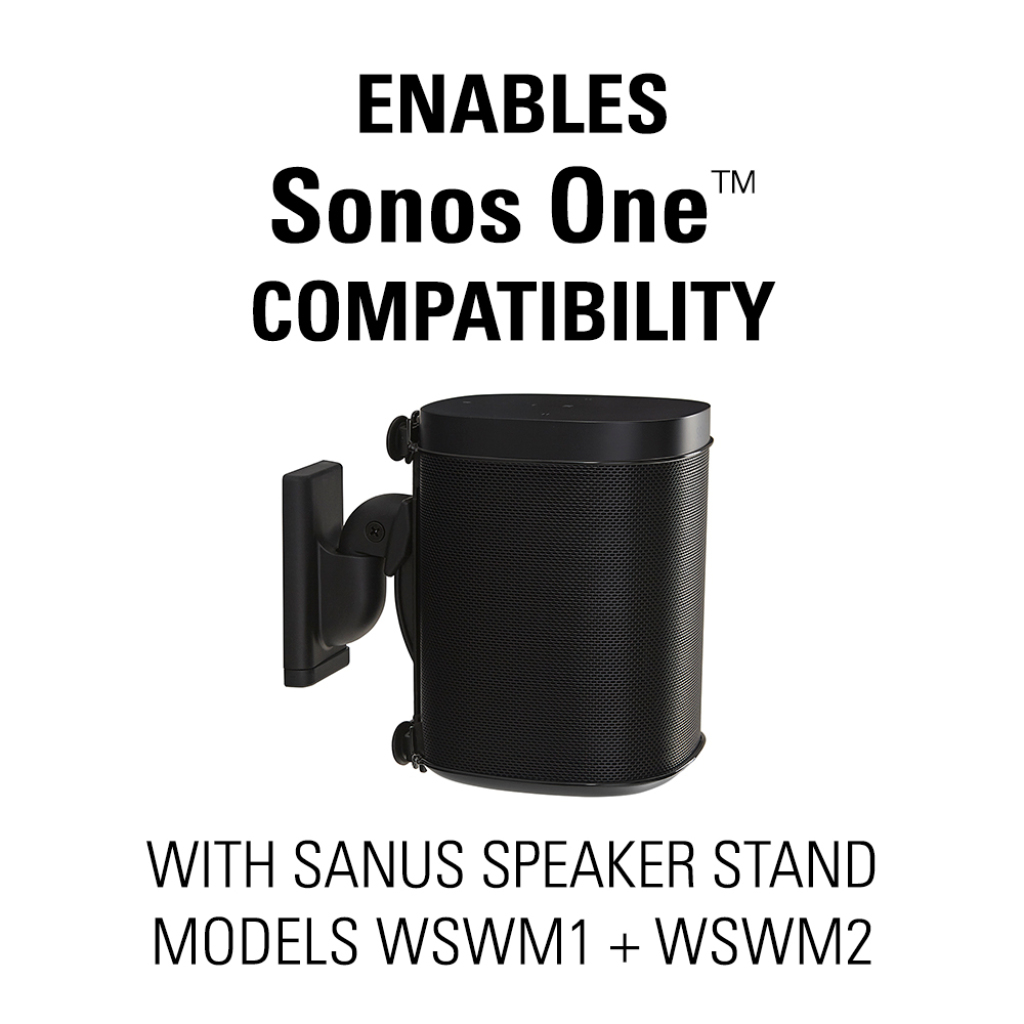 Sonos One™ Compatible Adapter Bracket for SANUS Wireless Speaker Wall Mount