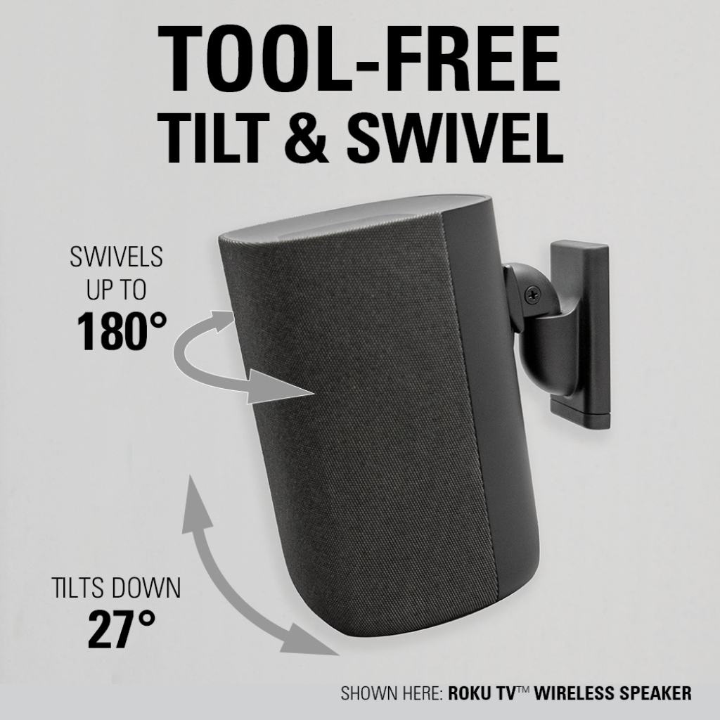 WSWMU1 tool-free tilt & swivel