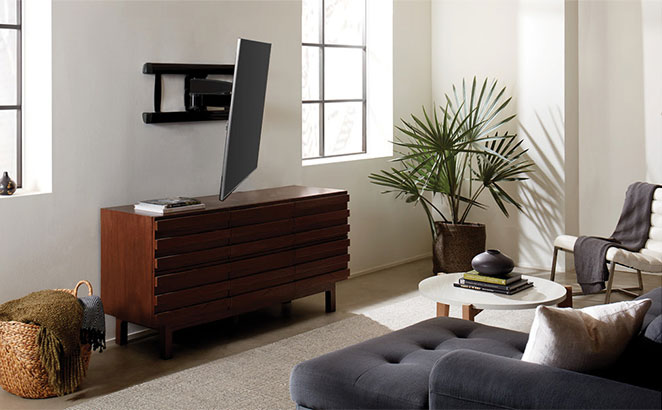 Image of a living room using a Sanus mount.