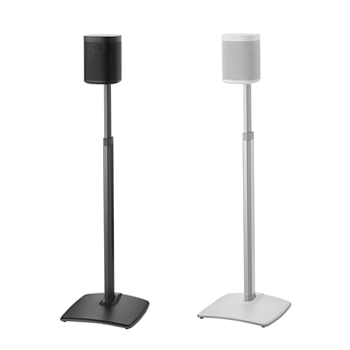 WSSA Wireless Speaker Stands in black and white