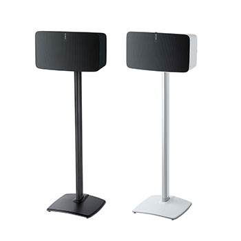 WSS5 Wireless Speaker Stand in black and white